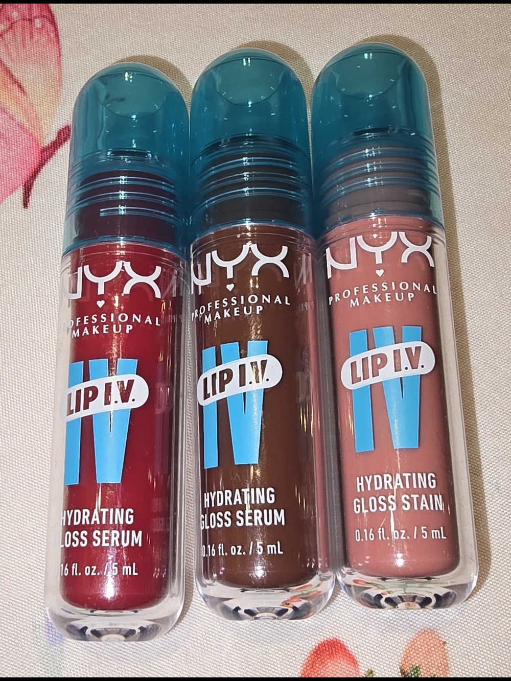 NYX Lip I.V. Hydrating Gloss Serum Trio - Lot Of 3 See Description